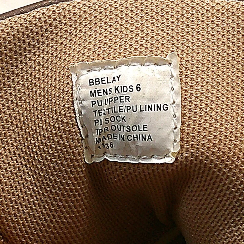 Steve Madden BBELAY Chukka Boots Youth Men's Kids Size 6 chocolate Brown Zip-Up